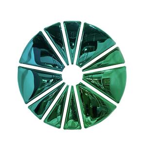 モダンな装飾壁アート 100%手作り真鍮製壁彫刻 ホームデコレーションミラー 驚きの幾何学模様メタルラウンドウォールアート - Product Image 4