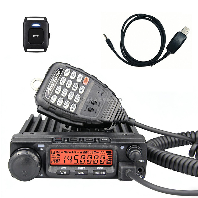 AnyTone Mobile Radio Transceiver AT-588MAX 70W VHF BT PTT Air Band RX AI Noise Cancelling PC Programming Cable anytone 588
