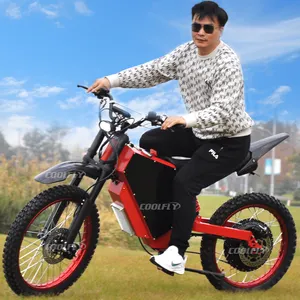 Newest hot selling 72v 3000w stealth bomber 12000W Coolfly blue dot electric bike 130km/h speed