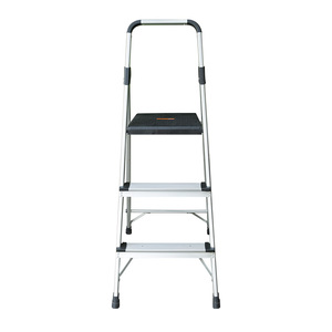 Échelle pliante en aluminium moderne à 3 marches, échelle de sécurité domestique portable et large pour la cuisine, le garage et l'intérieur - Product Image 3