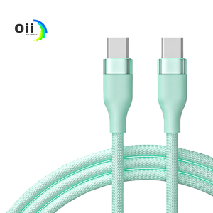 สาย USB-C to C 100W ชิป E-Mark ชาร์จเร็ว สายถักไนลอน สำหรับ iPhone 15/16/17 ใช้กับคอมพิวเตอร์และกล้อง - Product Image 1