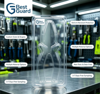 Plateau de présentation en plastique PET industriel personnalisé, recyclable, épaisseur 1 mm, thermoformé, transparent, personnalisable pour l'emballage sous blister