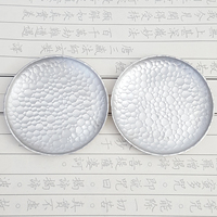 Sous-verre rond en métal écologique de 8,2 cm pour isolation thermique, protection des tables, tapis de table pour restaurants, tasses à thé/café