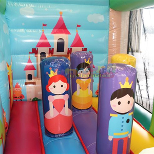 Castillo inflable comercial para fiestas infantiles, combo de brincolines con tobogán, estilo país de las maravillas. - Product Image 6