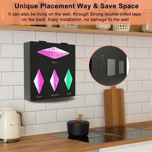 Sac de rangement des aliments pour la cuisine personnalisé organisateur de sac zip-lock en bambou pour tiroir avec distributeur d'emballage mural - Product Image 6