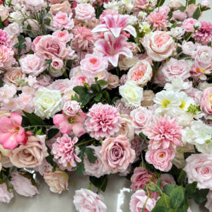 Op Maat Gemaakte Stof Kunstbloemen Voor Bruiloft Thanksgiving Valentijnsdag Decoratie Strip Slinger Flower Runner Voor Muur - Product Image 6