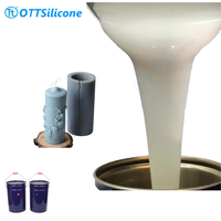 Caoutchouc de silicone liquide souple pour faire des moules en résine/bougies, silicone liquide RTV-2