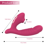 Frauen-Masturbator Saugender Massagestab Intimer Klitoris-Stimulator Sexspielzeug Vibrierender Dildo Dildos und Vibratoren 050/130