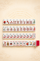 Jeu de Mahjong américain, 160 tuiles, avec étui souple à fermeture éclair et livre de scores, version américaine traditionnelle, pour club social