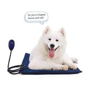 بساط حراري فاخر من كلوريد البولي فينيل للكلاب والبطانيات مقاوم للماء والاحترار الذاتي 12 واط ملحق حيوانات أليفة بنية اللون - Product Image 2