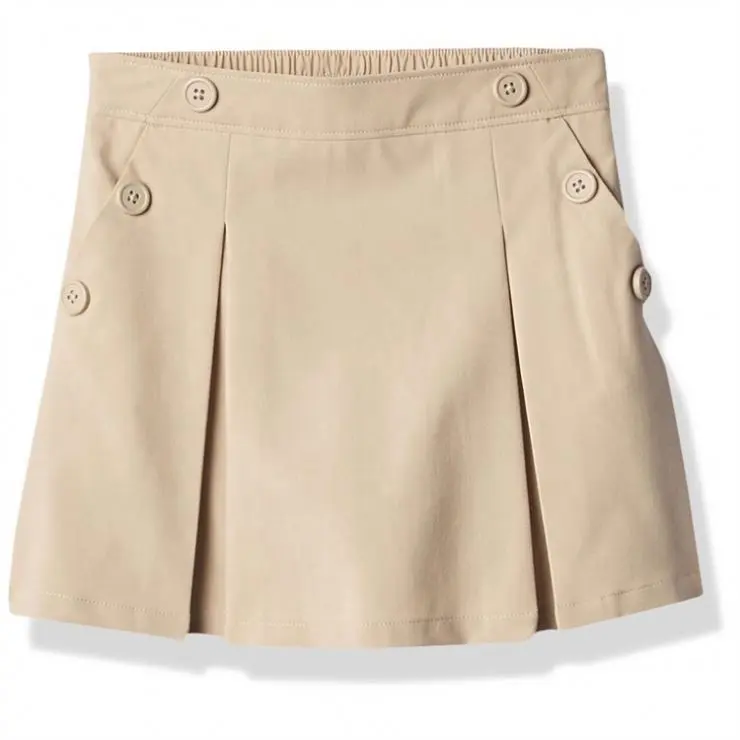 LF Girls School Uniform Skirts Built-In Shorts Adjustable New Style School Uniform For Girl Skirt