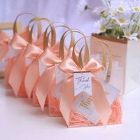 Rubans en gros pour cadeaux de mariage, sacs de dragées pour invités, cadeaux pour invités, sacs cadeaux pour baby shower