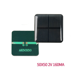 Aike <b>Solar</b> Panel 50x50 Mm 2V 160Ma Polycrystalline Silicon Photovoltaic Epoxy Board For Lighting And <b>Generator</b> Use - Product Image 3