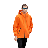 Fabrication sur mesure en usine Manteau de printemps à capuche Veste Imperméable Coupe-vent Vestes d'extérieur pour hommes Soft Shell Sports