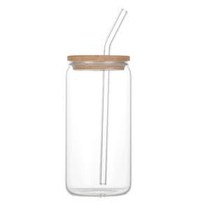 Gobelet à paille Coca-Cola créatif avec couvercle en bambou - Verre borosilicate transparent, idéal pour les enfants comme cadeau et pour la consommation quotidienne - Product Image 6