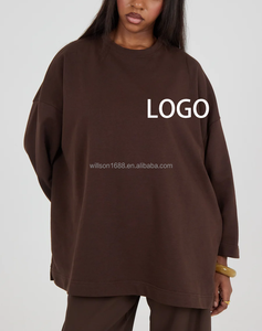 OEM Maßgeschneidertes Atmungsaktives Baumwoll-T-Shirt mit Bescheidenem Design, Lockerer Passform und Übergroßem Schnitt, Langärmlige Freizeitbluse - Product Image 5