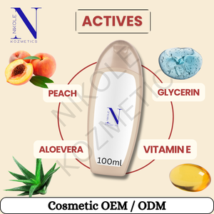 Gel Douche Pêche Doux Nettoyant Corporel Quotidien Parfum Fruité Rafraîchissant Hydratant Soin de la Peau Peau Douce Lisse et Éclatante - Product Image 2