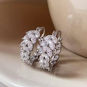 Marquise Leaf Ear <b>Cuff</b> for Women Nature Inspired Fashion Ear Jewelry Daily Party Wear - Product Image 1