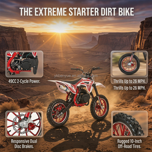 Mini moto de cross para niños con motor de 2 tiempos, motocicleta para jóvenes pilotos BY-047, motor de 2 tiempos potente y eficiente. - Product Image 3