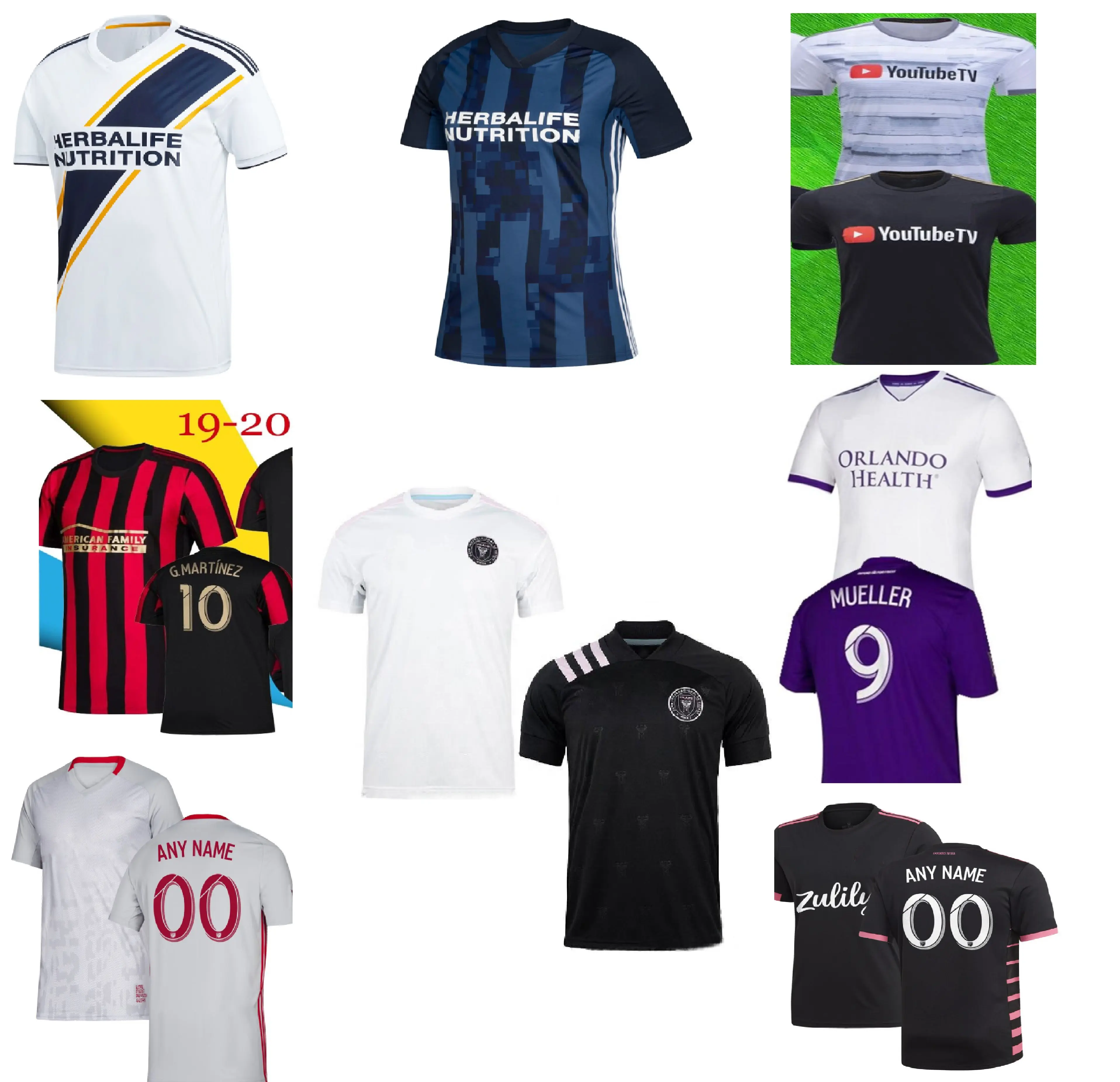 Soccer wear jersey MLS Atlanta United New York City Orlando Miami LA Galaxy Camiseta de futbol thai quality