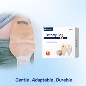 Sac de colostomie médical réutilisable monobloc drainable avec filtre anti-odeur, <span class=keywords><strong>bride</strong></span> hydrocolloïde douce pour la peau, capacité 550 ml pour stomie - Product Image 4