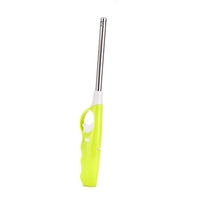 Briquet de cuisine coupe-vent en plastique pour cuisinière à gaz, rechargeable, avec tige d'allumage à flamme ouverte allongée, vente en gros transfrontalière