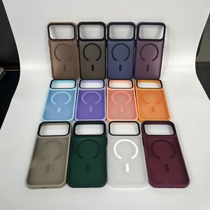Coque transparente magnétique sans fil pour iPhone 17 16 Plus Air Pro Max, en TPU et PC <span class=keywords><strong>mat</strong></span> translucide avec cercle <span class=keywords><strong>noir</strong></span> pour l'appareil photo - Product Image 4