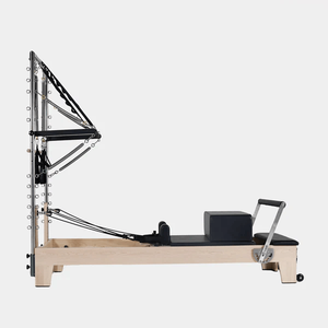 Reformer Pilates en bois d'érable avec tour demi-trapèze pour <span class=keywords><strong>studio</strong></span> et usage domestique, nouveau design 2026, meilleure qualité, prix abordable - Product Image 2