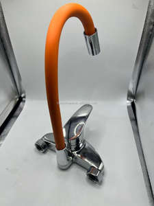 Moderno contemporaneo lavello da cucina rubinetti a parete zinco <span class=keywords><strong>rubinetto</strong></span> da cucina tubo flessibile tirare verso il basso caldo e freddo miscelatore rubinetti - Product Image 5