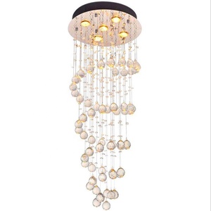 Lámpara colgante de lujo para sala de estar, <span class=keywords><strong>panel</strong></span> de techo led moderno de cristal, luz de araña para Hotel - Product Image 1