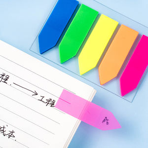 ร้านค้าทางกายภาพขายร้อนมันหมายเหตุโพสต์100แผ่นบันทึกเหนียวกาวตนเองโปร่งใสธงหน้าบันทึกที่กำหนดเองแผ่นบันทึก - Product Image 2