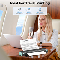 Impresora Térmica Portátil Phomemo M08F A4, Mini Impresora Inalámbrica sin Tinta para Hogar, Oficina, Viajes, Compatible con IOS, Android y Windows