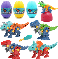 Jouets de dinosaures en plastique EVA, ensemble de construction avec outils, kit éducatif DIY pour cadeau de Pâques, jouets de dinosaures pour enfants
