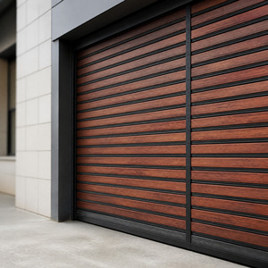Puerta de <span class=keywords><strong>Garaje</strong></span> Automática de Aluminio, Puerta Rápida en Espiral Turbo Resistente al Viento para Vivienda - Product Image 3