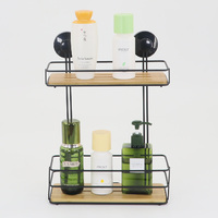 Étagère d'angle pivotante à 360 degrés en verre et acier Inox Hydro Relax pour cuisine et salle de bain, 2 niveaux, avec support de fixation pour perceuse