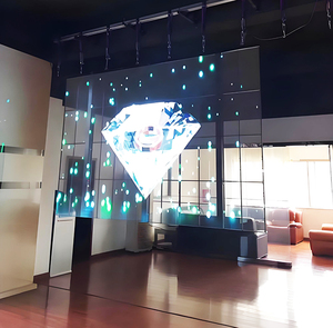 Độ sáng cao trong nhà p3.9 * 7.8 TV Rèm giá video Panel tường trong suốt Màn hình hiển thị LED - Product Image 5