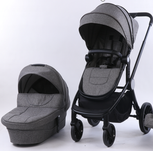 BABY 3 en 1 Cesta de dormir, asiento, capazo, cochecito de bebé convertible R-Modos de cochecito reclinable de bebé plegable de cara inversa - Product Image 1