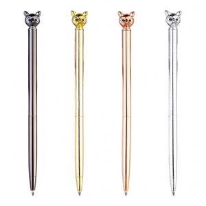 Stylo bille personnalisé en métal raffiné motif renard 1,0 mm – Écriture fluide, alliage parfait d'élégance et de fonctionnalité, idée originale pour accessoires - Product Image 1