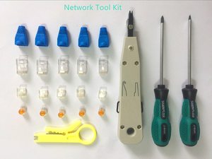 <span class=keywords><strong>Tester</strong></span> per cavi di rete RJ45 Kit di strumenti a crimpare RJ45 CAT5 CAT5e <span class=keywords><strong>CAT6</strong></span> Kit di utensili a crimpare piegatore <span class=keywords><strong>Ethernet</strong></span> per RJ11/RJ12/RJ45 - Product Image 2