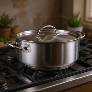 Pentola Chef Classic da 3 Qt in acciaio inossidabile con coperchio per uso su piano cottura - Product Image 3