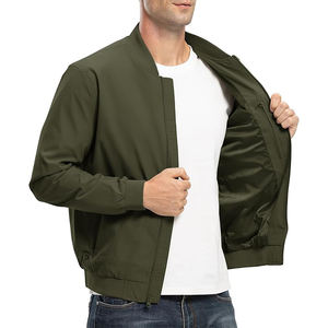 Homens Premium poliéster voo <span class=keywords><strong>Jacket</strong></span> All-Weather Outdoor <span class=keywords><strong>Bomber</strong></span> Clothing respirável tecido de alta qualidade tingido padrão-decorado - Product Image 1