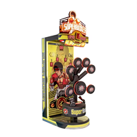 Machine d'arcade de boxe multi-points Jinns Source Factory pour l'entraînement sportif, en bois, à monnayeur, avec interface en anglais