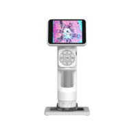 Mikroskop Mini portabel anak-anak dan dewasa, Kit Sains USB mikroskop saku genggam 1000X layar 2.8 inci