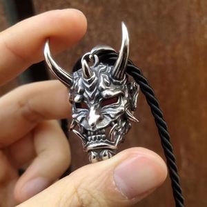 Nouveau Collier Pendentif Punk Unisexe pour Hommes et Femmes, Chaîne de Pull, Bijou de Fête Rock Niche, Style Hip Hop, Masque de Samouraï Japonais Diable - Product Image 5