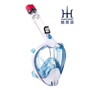 Máscara de Snorkel de Cara Completa Hhao Sport para Niños, Antivaho, Vista Amplia, Equipo de Buceo de Fácil Respiración - Product Image 2
