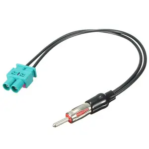 双Fakra连接器无线电天线适配器至DIN ISO汽车插头电缆