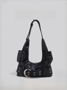Bolso bandolera ligero de nailon para mujeres y hombres, estilo crescent, con múltiples bolsillos, espacioso, para llevar al hombro. - Product Image 1