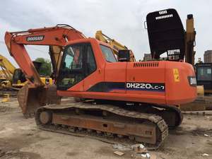 Excavatrice sur chenilles Doosan DH220-7 DH225-7 d'occasion de haute qualité de Corée avec moteur Daewoo et composants du noyau de la pompe à vendre - Product Image 3