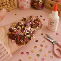 500g/Lot Confettis de table en PET souple, thème rétro, pour fêtes, jeux sportifs, football américain, paillettes, sequins, nail art, décorations de fêtes