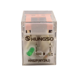 HH52P MY2 MY2NJ MY2N-GS <span class=keywords><strong>2on</strong></span> 2off 5A 8-PIN DC12V DC24V DC220V AC24V AC36V AC110V AC220V AC380V รีเลย์กําลังสูง - Product Image 3
